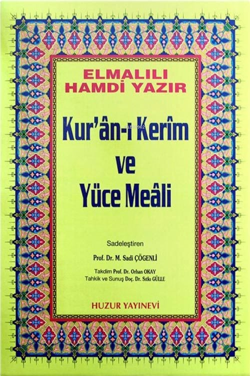 Kuranı Kerim ve Yüce Meali - Rahle Boy, Hafız Osman Hatlı