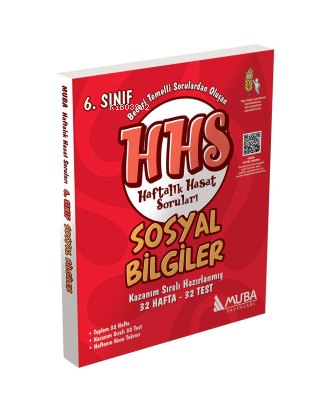  Muba Yayınları 6Sınıf Sosyal Bilgiler Haftalık Hasat Soruları (HHS) | Kolektif | Muba Yayınları | 9786256088184 | 