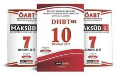  DHBT 3lü Deneme Seti | DHBT 3lü Deneme Seti | Kolektif | Dört Kalem Yayınları | 4458000102624 