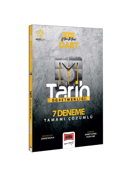  2023 KPSS ÖABT Tarih Öğretmenliği Hedef Serisi IYI Tamamı Çözümlü 7 Deneme Sınavı | 2023 KPSS ÖABT Tarih Öğretmenliği Hedef Serisi IYI Tamamı Çözümlü 7 Deneme Sınavı | Cengiz Badur | Yargı Yayınevi | 9786254214219 