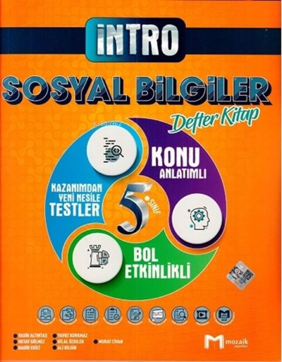  5Sınıf Mozaik İntro Defter Sosyal Bilgiler 2022 | 5Sınıf Mozaik İntro Defter Sosyal Bilgiler 2022 | Kolektif | Mozaik Yayınları | 9786257870313 
