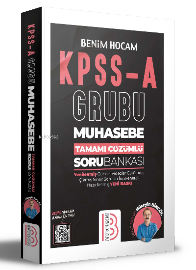  KPSS A Grubu Muhasebe Tamamı Çözümlü Soru Bankası | Hüseyin Bingöl | Benim Hocam Yayınları | 9786258060034 | 