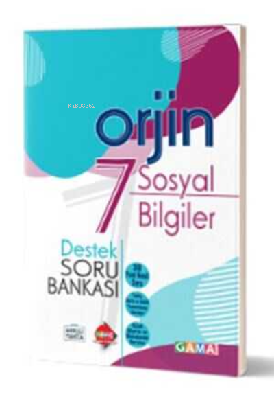  7Sınıf Orjin Sosyal Destek | Kolektif | Gama Basım Yayın Dağıtım | 9786057790651 | 