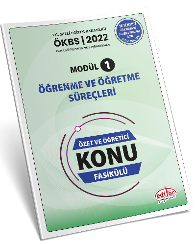  Uzman ve Başöğretmen Modül 1 Ölçme ve Değerlendirme Özet ve Öğretici Soru Fasikülü | Uzman ve Başöğretmen Modül 1 Ölçme ve Değerlendirme Özet ve Öğretici Soru Fasikülü | Kolektif | Editör Yayınevi | 9786052804193 