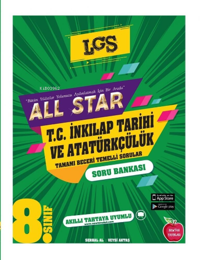 Newton Yayınları 8.Sınıf All Star T.C. İnklap Tarihi Ve Atatürkçülük Soru Bankası