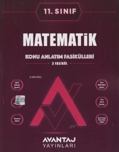  Avantaj Yayınları 11Sınıf Matematik Konu Anlatım Fasikülleri | Kolektif | Avantaj Yayınları (Hazırlık) | 9786257082112 | 