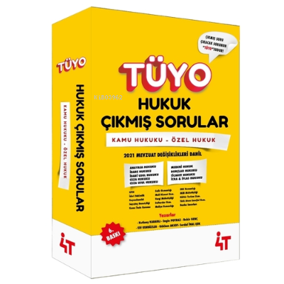  TÜYO Hukuk Çıkmış Sorular Özel Hukuk Kamu Hukuku | TÜYO Hukuk Çıkmış Sorular Özel Hukuk Kamu Hukuku | Kutluay Kararlı | Gökhan Aksoy | Bekir Genç | Elif Kendüzler | Engin Poyraz | Serdal İnal Işık | 4T Yayınevi | 9786257820127 