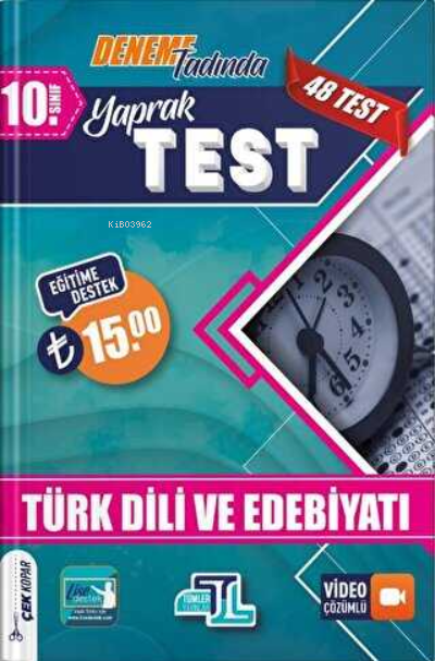  10Sınıf Yaprak Test Türk Dili Edebiyatı 2022 | 10Sınıf Yaprak Test Türk Dili Edebiyatı 2022 | Kolektif | Tümler Yayınları (Bayilik) | 9786257273701 
