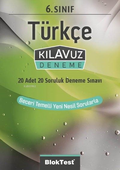  6Sınıf Bloktest Türkçe Kılavuz Deneme | Kolektif | Bloktest Yayınları | 9786257223041 | 