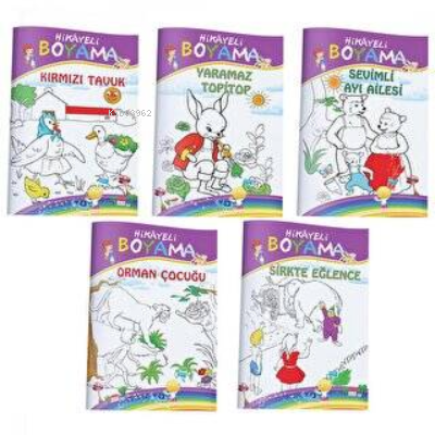 Hikayeli Boyama Kitabı(5 Kitap)