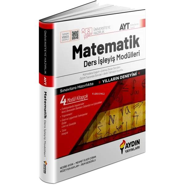 Aydın Yayınları Üniversiteye Hazırlık AYT Matematik Ders İşleyiş Modülleri