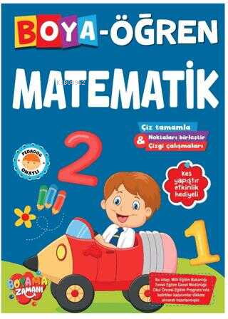  Boya Öğren Matematik | Boya Öğren Matematik | Abdullah Karaca | Boyama Zamanı | 9786258482515 