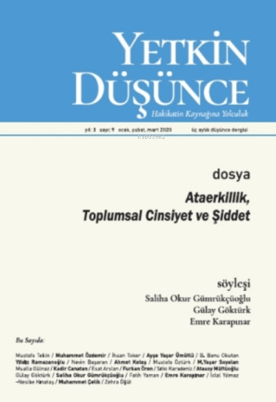 Yetkin Düşünce Sayı 9 - Ataerkillik, Toplumsal Cinsiyet Ve Şiddet