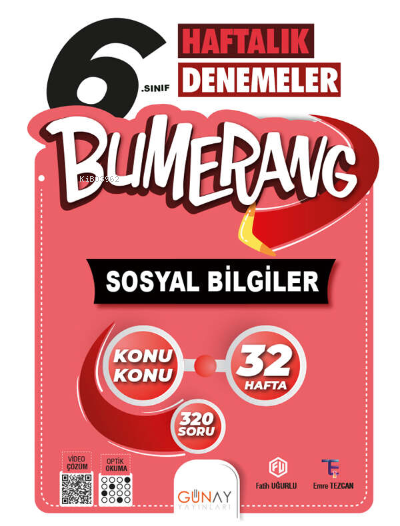 Bumerang 32 Haftalık Sosyal Bilgiler Denemeleri