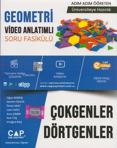  Geometri Çokgen Dörtgenler 2023 | Kolektif | Çap Yayınları (Bayilik) | 9786258139594 | 