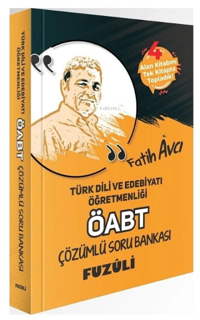 Fatih Avcı ÖABT Türk Dili ve Edebiyatı Öğretmenliği Fuzuli Soru Bankası Çözümlü