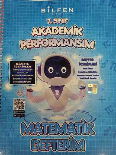  Matematik 7 Akademik Performansım Defterim | Kolektif | Bilfen Yayıncılık | 9786258313123 | 