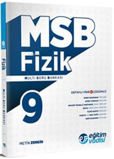  2023 9Sınıf Msb Fızık | 2023 9Sınıf Msb Fızık | Kolektif | Eğitim Vadisi Yayınları | 9786256457119 