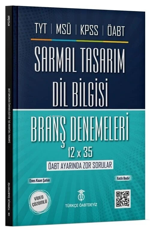  KPSS ÖABT TYT MSÜ Dil Bilgisi Sarmal Tasarım 12x35 Deneme | Enes Kaan Şahin | Fatih Bedir | Türkçe ÖABTDEYİZ | 9786057318381 | 