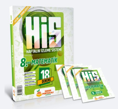  8 Sınıf HİS Matematik 18 Deneme | 8 Sınıf HİS Matematik 18 Deneme | Kolektif | Şeker Portakalı Yayıncılık | 9786057276087 