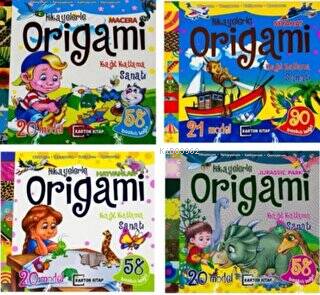 Origami Çocuklar İçin 4 Kitap Takım