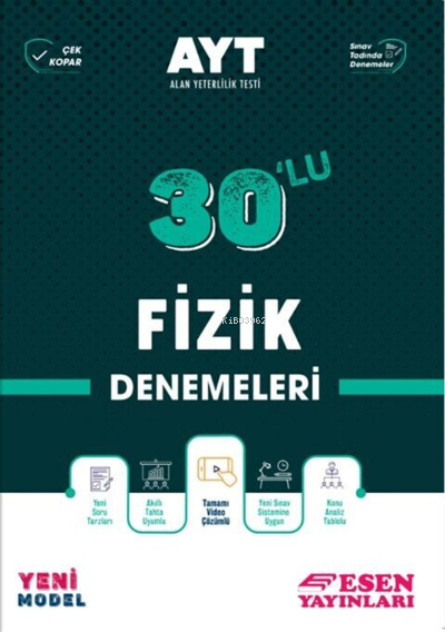 Esen Ayt 30'Lu Fizik Denemeleri