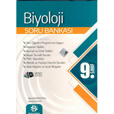  9 Sınıf Biyoloji Soru Bankası | 9 Sınıf Biyoloji Soru Bankası | Kolektif | Bilgi Sarmal | 9786257905596 