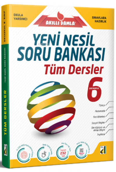 Damla Eğitim Yeni Nesil Tüm Dersler Soru Bankası 6. Sınıf