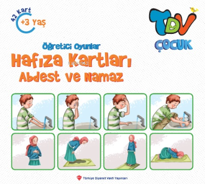  Öğretici Oyunlar Hafıza Kartları Abdest Ve Namaz 42 Kart | Kolektif | Türkiye Diyanet Vakfı Yayınları | 9786257205689 | 
