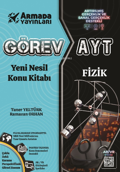  Görev AYT Fizik Yeni Nesil Konu Kitabı | Taner Yeltürk | Ramazan Orhan | Armada Yayınları (Sınav) | 9786258266061 | 