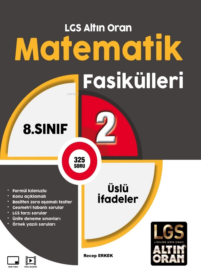 Palme 8. Sınıf LGS Altın Oran Matematik Fasikülleri 2;Üslü İfadeler