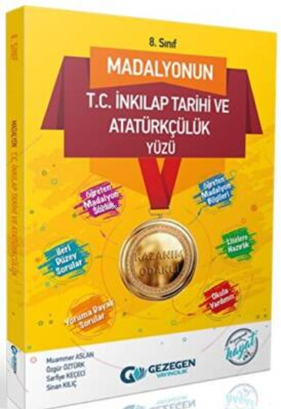  8 Sınıf Madalyonun TC İnkılap Tarihi ve Atatürkçülük Yüzü | Muammer Aslan | Gezegen Yayıncılık | 9786257968492 | 