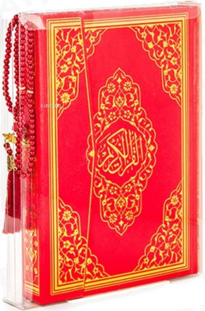 Kırmızı Mühürlü Rahle Boy Kur'an-ı Kerim İnci Tesbih (kod:228k)