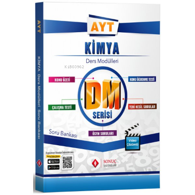 Sonuç Ayt Kimya Dm Soru Bankası | Kolektif | Sonuç Yayınları (Ankara) | 9786257209496 | 