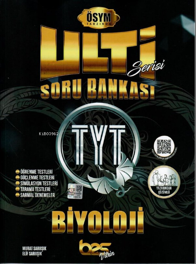  BES ULTİ TYT SORU BANKASI BİYOLOJİ 2022 | Kolektif | Bes Yayınları (Hazırlık) | 9786052624920 | 
