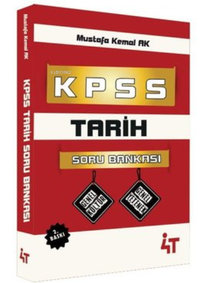  4T 2020 Kpss Tarih Soru Bankası | Mustafa Kemal Ak | 4T Yayınevi | 9786057521576 | 