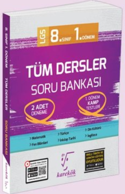 8.Sınıf LGS 1.Dönem Tüm Dersler Soru Bankası