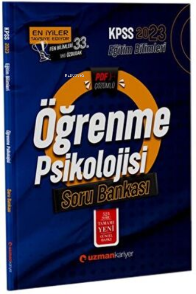  2023 Kpss Eb Soru Bankası Öğrenme Psikolojisi | 2023 Kpss Eb Soru Bankası Öğrenme Psikolojisi | Sebahattin Sürme | Uzman Kariyer Yayınları (Hazırlık) | 9786258463606 