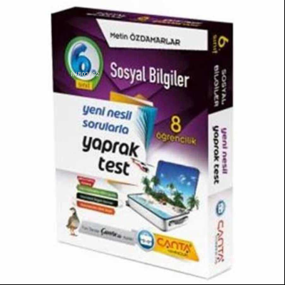  Çanta 6Sınıf Kutu Yaprak Test Sosyal Bilgiler | Çanta 6Sınıf Kutu Yaprak Test Sosyal Bilgiler | Metin Özdamarlar | Çanta Yayınları | 9786057821768 