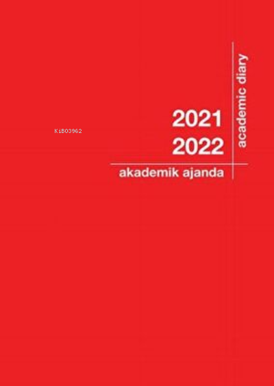  2021 2022 Akademik Ajanda 21x29cm Kırmızı | Kolektif | Akademi Çocuk (Hazırlık) | 8681379331197 | 