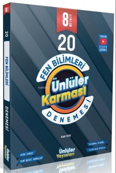 Ünlüler Karması 8. Sınıf  Fen Bilimleri 20 Deneme