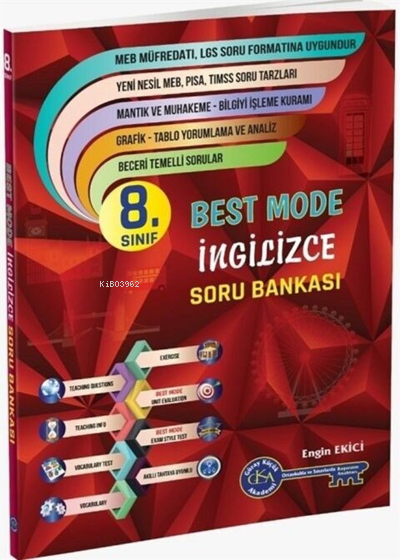  Gür Yayınları 8Sınıf İngilizce Sorubankası | Engin Ekici | Gür Yayınları | 9786057528759 | 