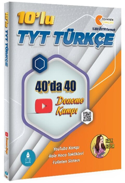 Gezgin Türkçe Hale Hoca 10'lu TYT Türkçe 40'ta 40 Deneme Kampı