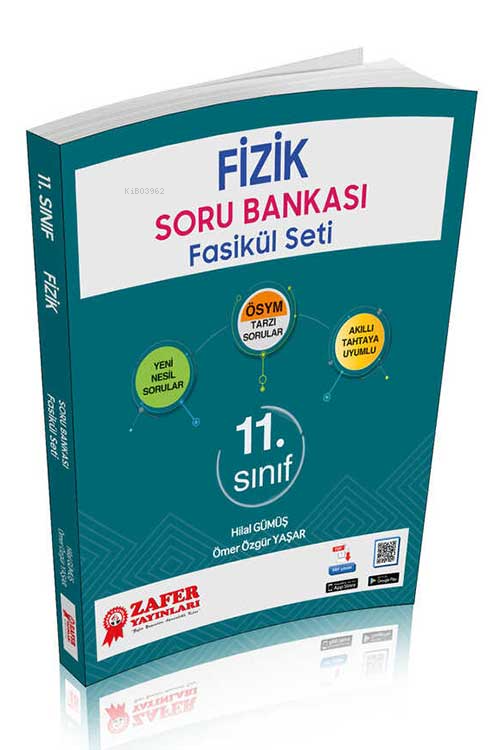  Zafer Yayınları 11 Sınıf Fizik Soru Bankası Fasikül Seti | Zafer Yayınları 11 Sınıf Fizik Soru Bankası Fasikül Seti | Hilal Gümüş | Ömer Özgür Yaşar | Zafer Dershaneleri Yayınları | 9786053876373 