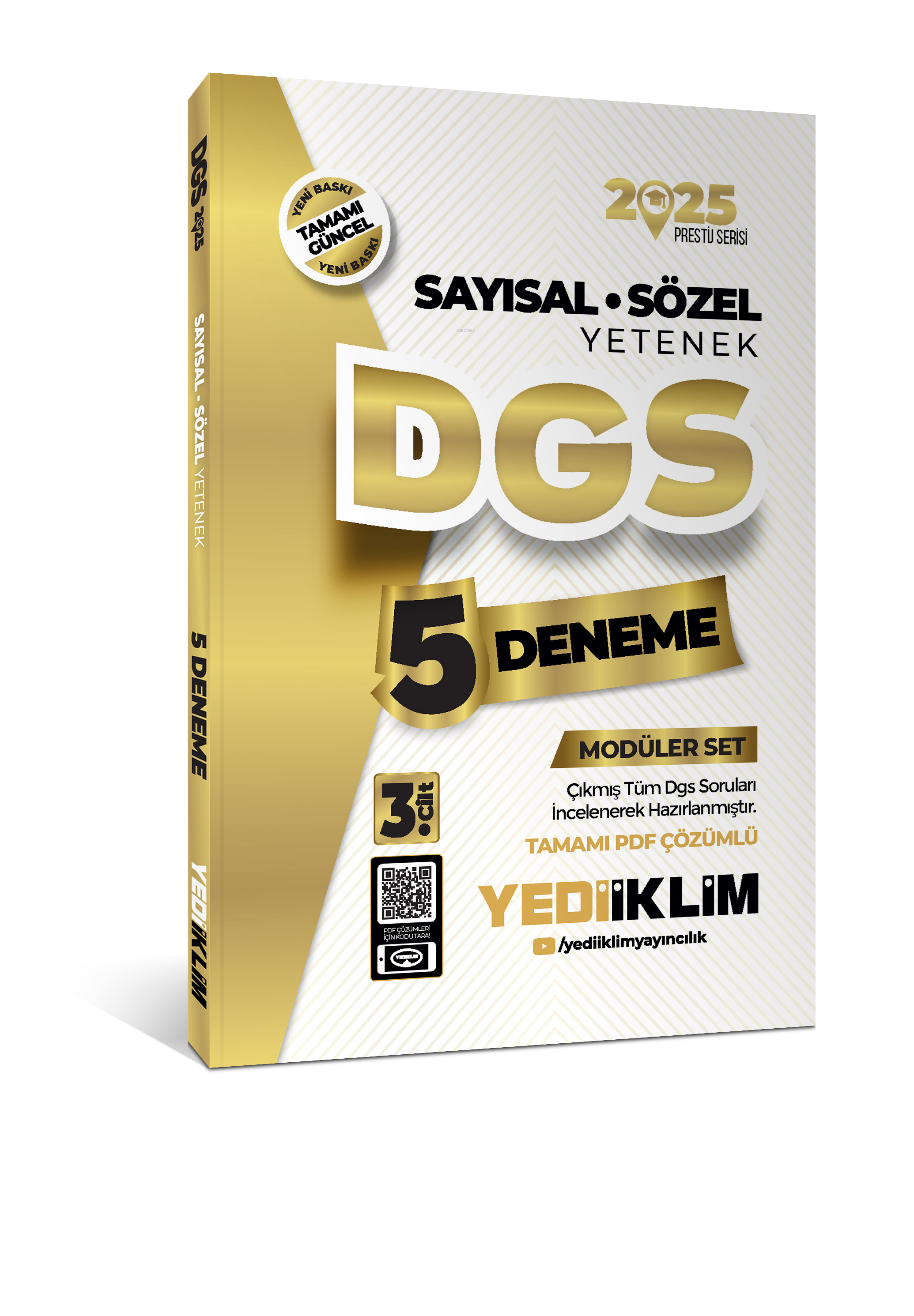  2025 DGS Modüler Set(Sayısal Bölüm Sözel Bölüm Deneme) | 2025 DGS Modüler Set(Sayısal Bölüm Sözel Bölüm Deneme) | Kolektif | Yedi İklim Yayıncılık | 9786254316333 
