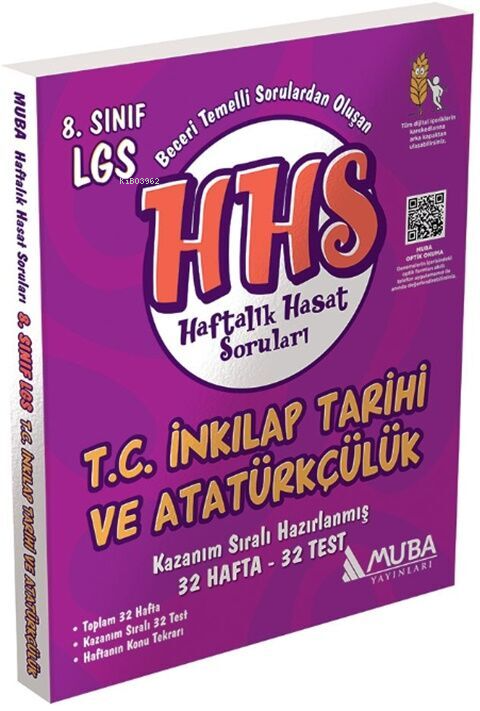 Muba Yayınları 8. Sınıf T.C. İnkılap Tarihi ve Atatürkçülük Haftalık Hasat Soruları