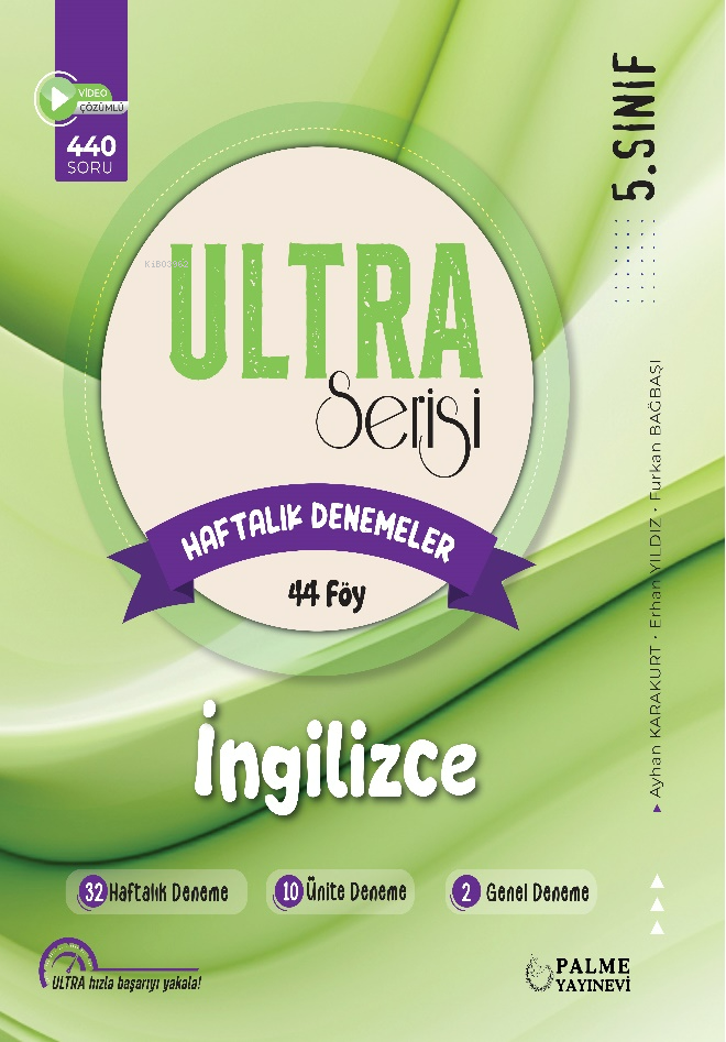 Palme 5.Sınıf Ultra İngilizce Haftalık Denemeler;44 Föy