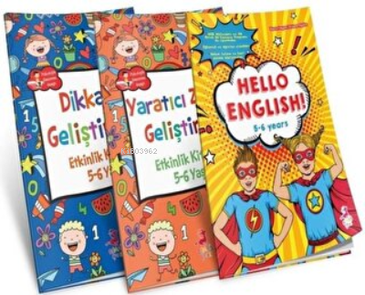  56 Yaş Çocuklar İçin Etkinlik Serisi Set (3 Kitap Takım) | 56 Yaş Çocuklar İçin Etkinlik Serisi Set (3 Kitap Takım) | Kolektif | Olimpos Yayınları | 9786258043259 