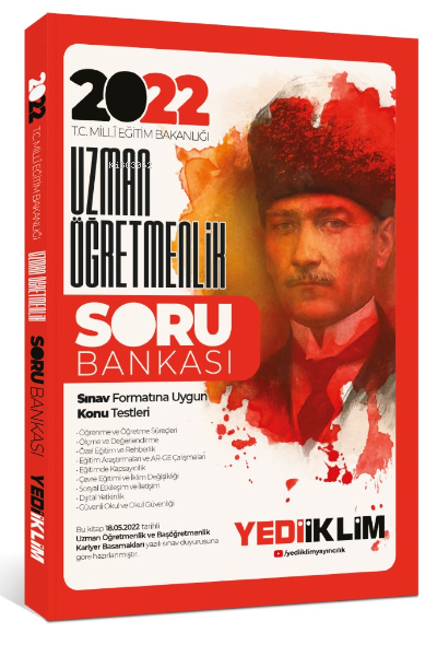  MEB Öğretmenlik Kariyer Basamakları Uzman Öğretmenlik Soru Bankası | Kolektif | Yediiklim Yayıncılık | 9786254310416 | 