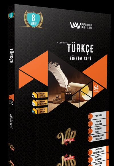  Vip 8 Sınıf Türkçe Eğitim Seti | Kolektif | Vip Yayınları (Hazırlık) | 9786057752116 | 